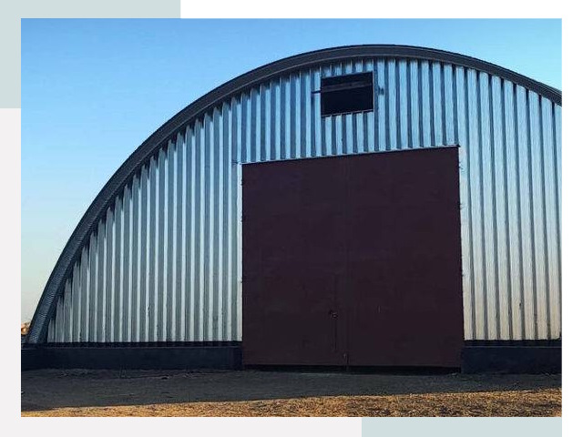 Бескаркасные ангары в Барабинске