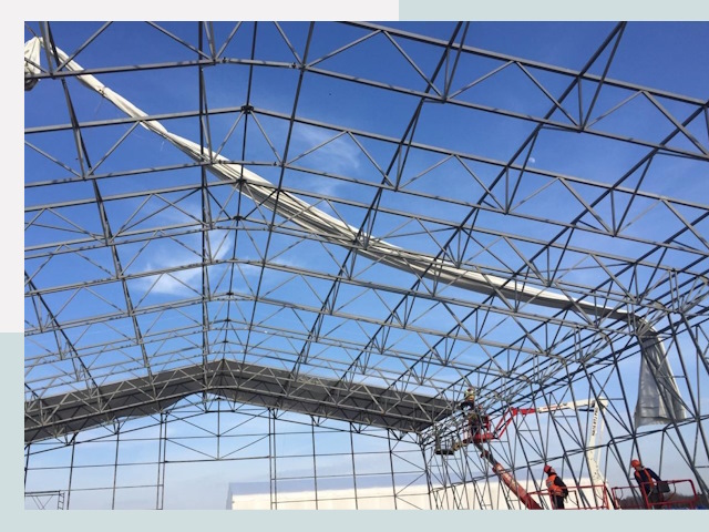 Шатровые ангары от 609 руб. в Барабинске и Новосибирской области