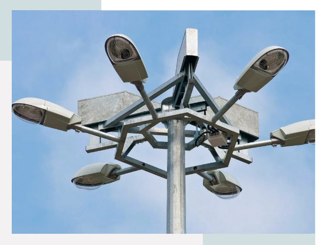 Монтаж осветительных мачт в Барабинске