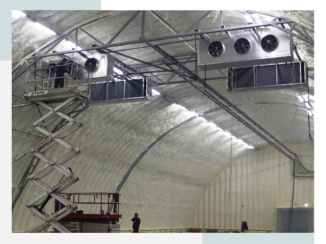Оснащение ангаров в Барабинске