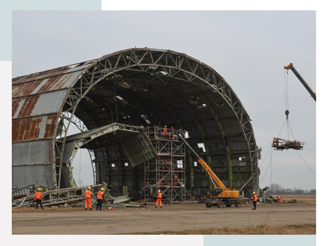 Демонтаж ангаров в Барабинске