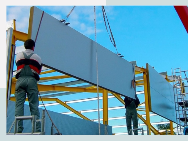 Монтаж сэндвич-панелей в Барабинске от 609 руб.