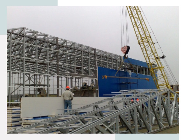 Монтаж ангаров в Барабинске